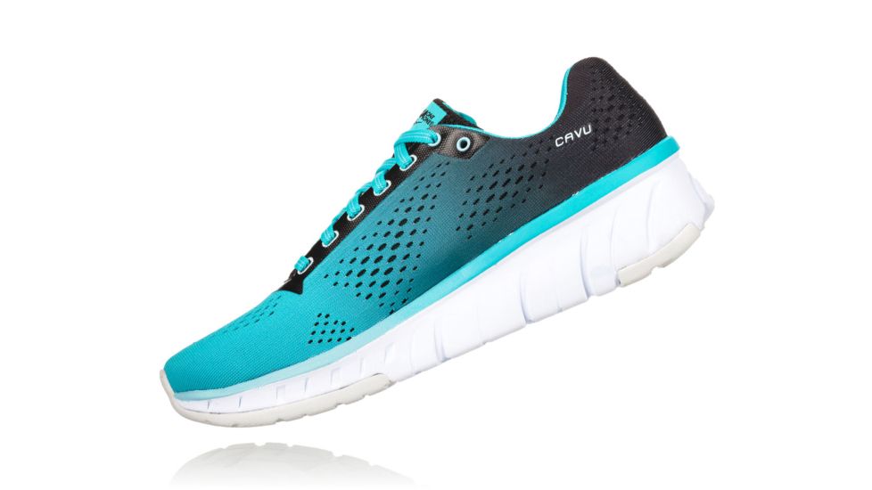 Hoka Womens Cavu Running Shoe, Black/Bluebird, 7.5 US, 1019282-BBLB-7.5