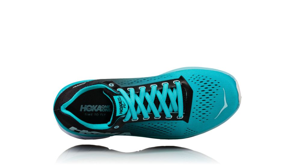 Hoka Womens Cavu Running Shoe, Black/Bluebird, 7.5 US, 1019282-BBLB-7.5