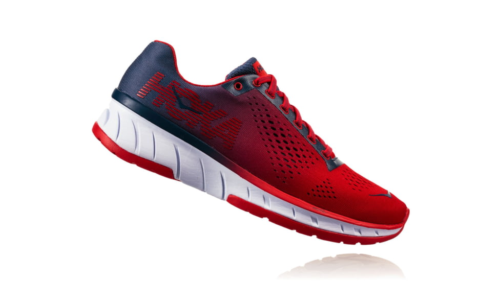 Hoka Womens Cavu Running Shoe, Vintage Indigo/Hibiscus, 9 US, 1019282-VIHB-9