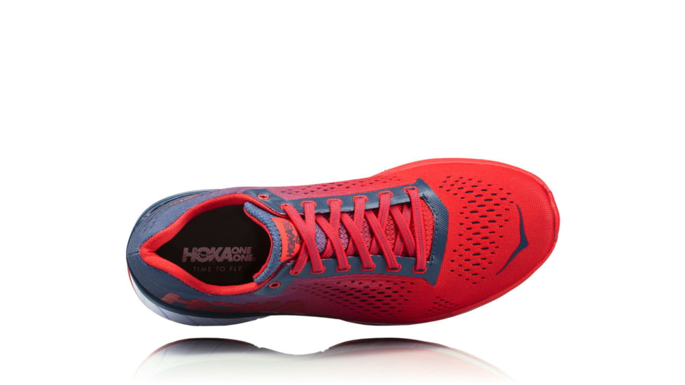Hoka Womens Cavu Running Shoe, Vintage Indigo/Hibiscus, 9 US, 1019282-VIHB-9