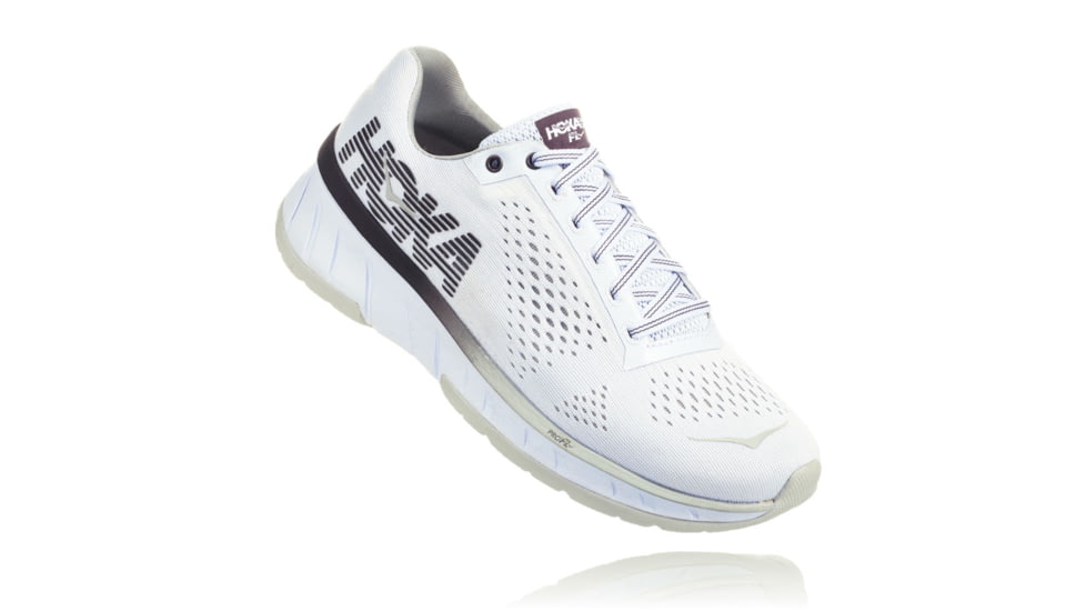 Hoka Womens Cavu Running Shoe, White/Blackened Pearl, 6 US, 1019282-WBPR-6