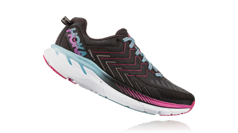 Hoka Womens Clifton 4 Road Running Shoe, Castle Rock/Asphalt, 5 US, 1016724-CRAS-5