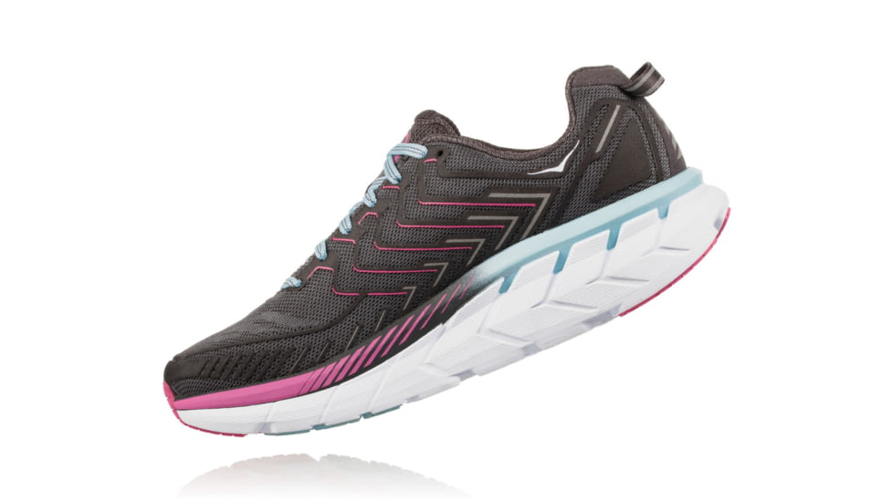 Hoka Womens Clifton 4 Road Running Shoe, Castle Rock/Asphalt, 5 US, 1016724-CRAS-5