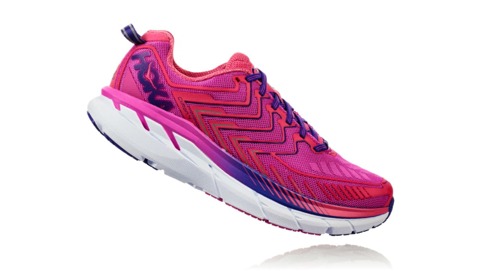 Hoka Womens Clifton 4 Road Running Shoe, Fuchsia/Hot Pink, 7 US, 1016724-FHPN-7