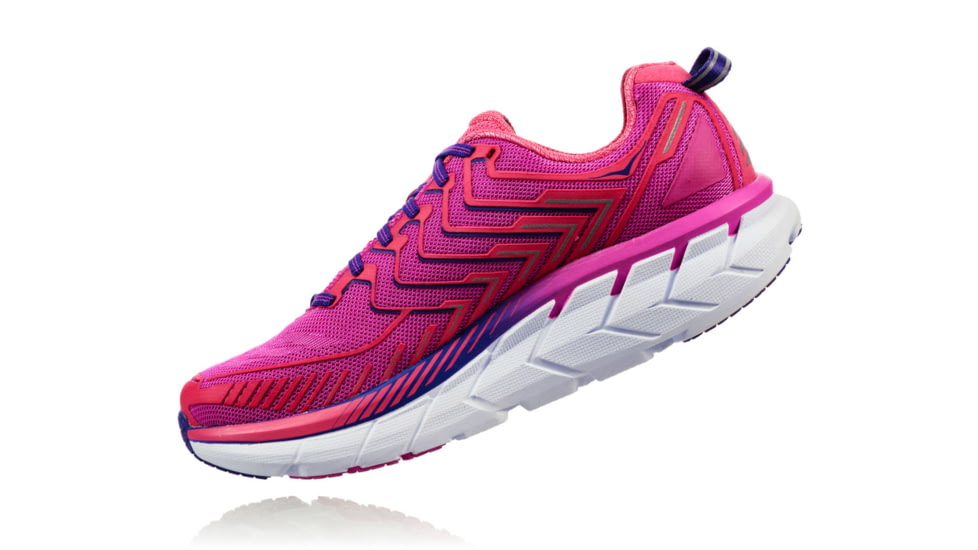 Hoka Womens Clifton 4 Road Running Shoe, Fuchsia/Hot Pink, 7 US, 1016724-FHPN-7