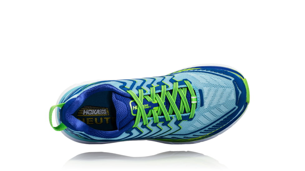 Hoka Womens Clifton 4 Road Running Shoe, Sky Blue/Surf The Web, 5 US, 1016724-SBSTW-5