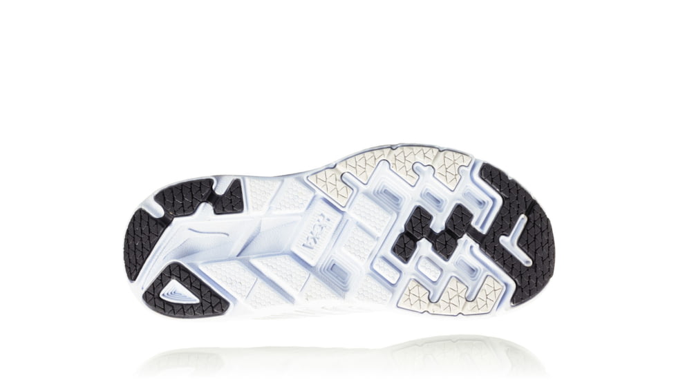 Hoka Womens Clifton 4 Road Running Shoe, White/Blackened Pearl, 8.5 US, 1016724-WBPR-8.5