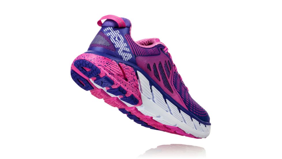 Hoka Womens Gaviota Road Running Shoe, Fuchsia/Liberty, 6.5 US, 1016303-FLBR-6.5