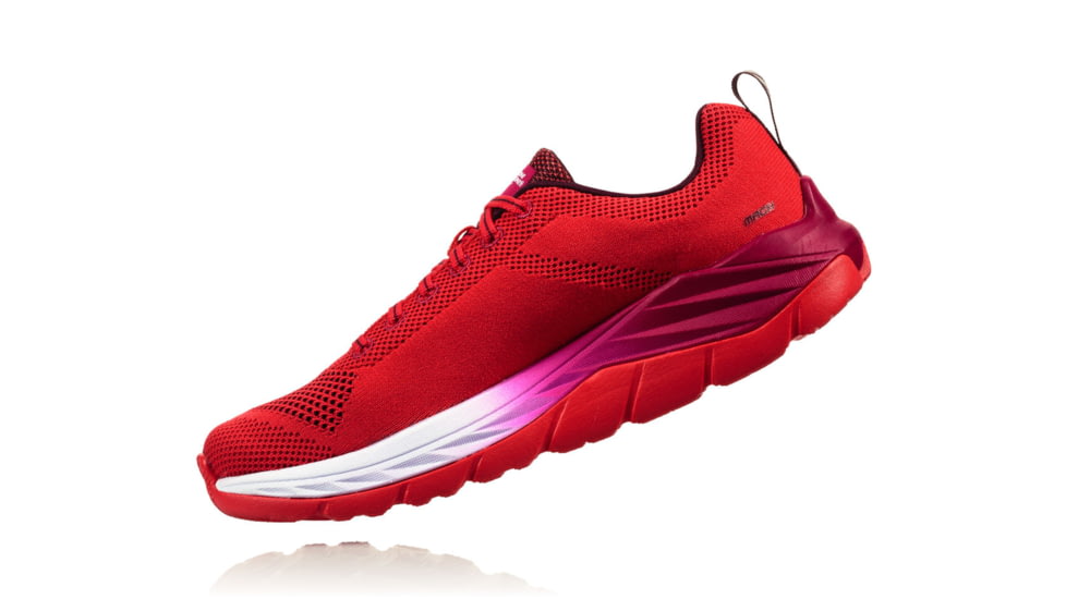 Hoka Womens Mach Road Running Shoe, Hibiscus/Cherries Jubilee, 6.5 US, 1019280-HCJB-6.5