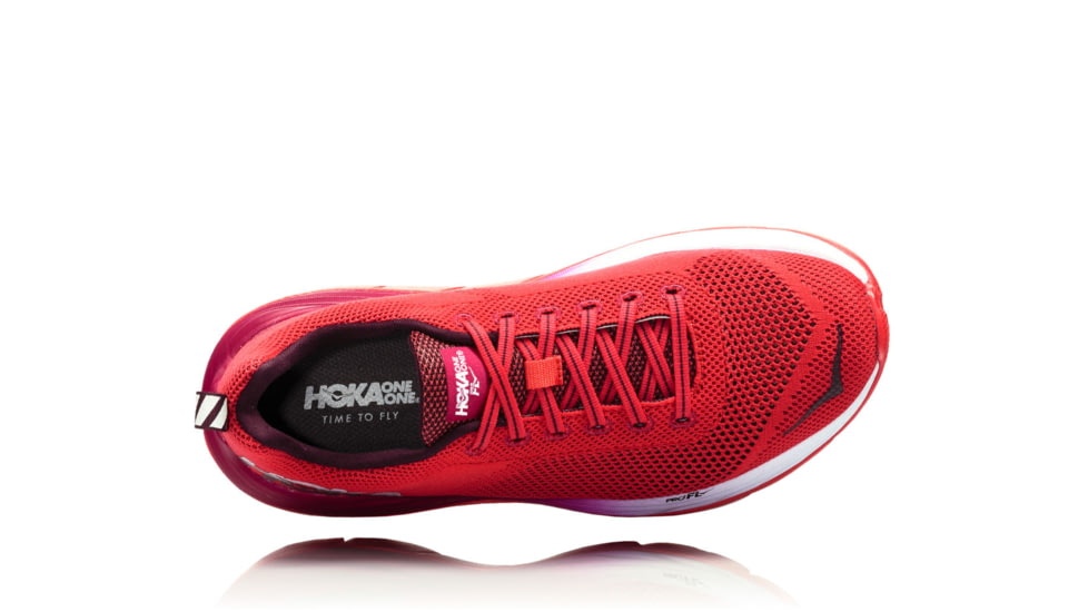 Hoka Womens Mach Road Running Shoe, Hibiscus/Cherries Jubilee, 6.5 US, 1019280-HCJB-6.5