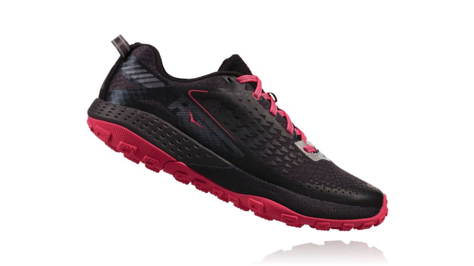 Hoka Womens Speed Instinct 2 Trail Running Shoe, Black/Azalea, 5.5 US, 1016800-BAZL-5.5