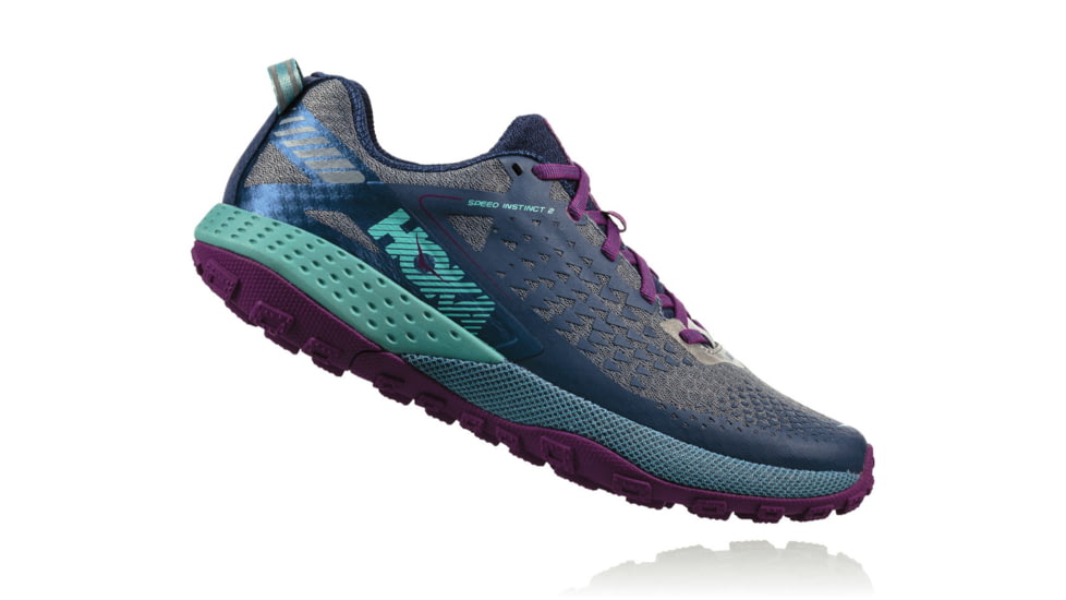 Hoka Womens Speed Instinct 2 Trail Running Shoe, Tradewinds/Vintage Indigo, 6 US, 1016800-TVIN-6
