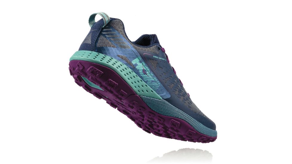 Hoka Womens Speed Instinct 2 Trail Running Shoe, Tradewinds/Vintage Indigo, 6 US, 1016800-TVIN-6