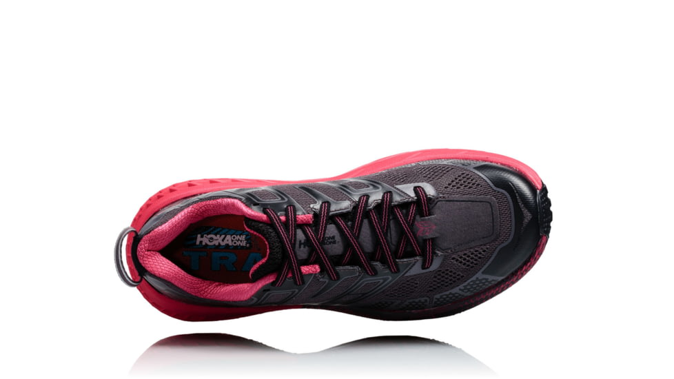 Hoka Womens Speedgoat 2 Trail Running Shoe, Black/Azalea, 8 US, 1016796-BAZL-8