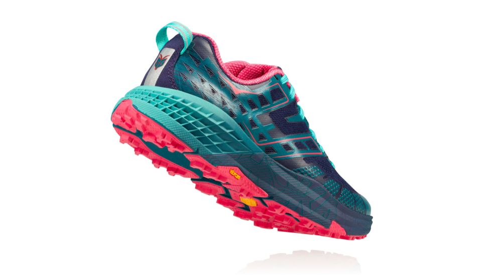 Hoka Womens Speedgoat 2 Trail Running Shoe, Peacoat/Ceramic, 11 US, 1016796-PCRM-11