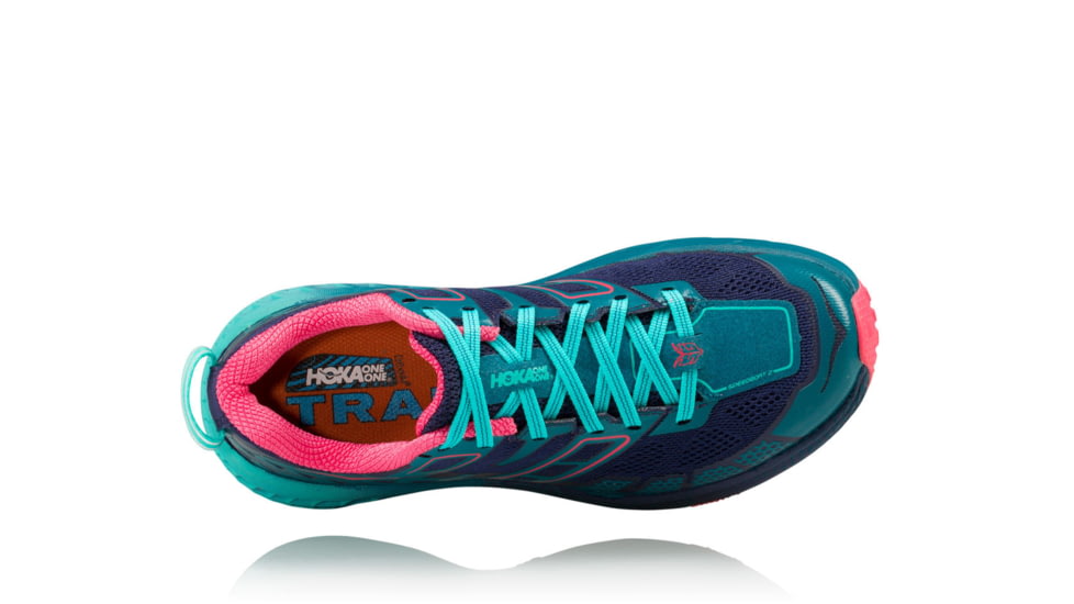 Hoka Womens Speedgoat 2 Trail Running Shoe, Peacoat/Ceramic, 11 US, 1016796-PCRM-11