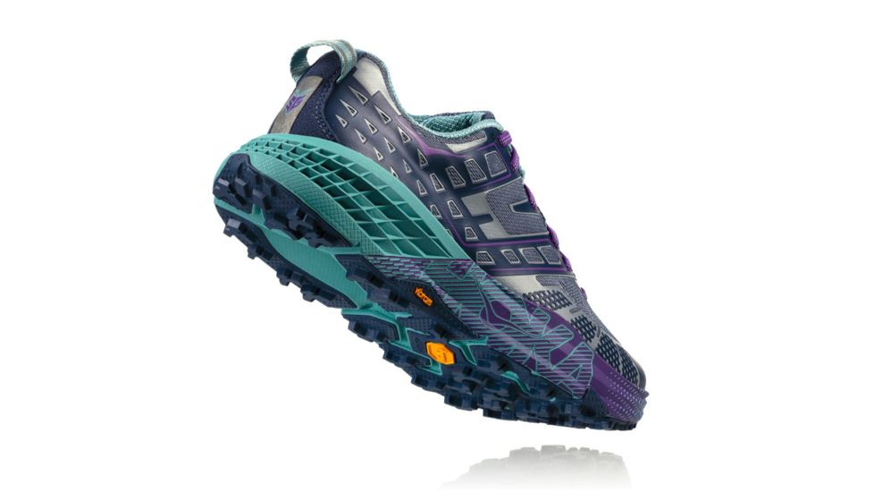 Hoka Womens Speedgoat 2 Trail Running Shoe, Tradewinds/Vintage Indigo, 9.5 US, 1016796-TVIN-9.5