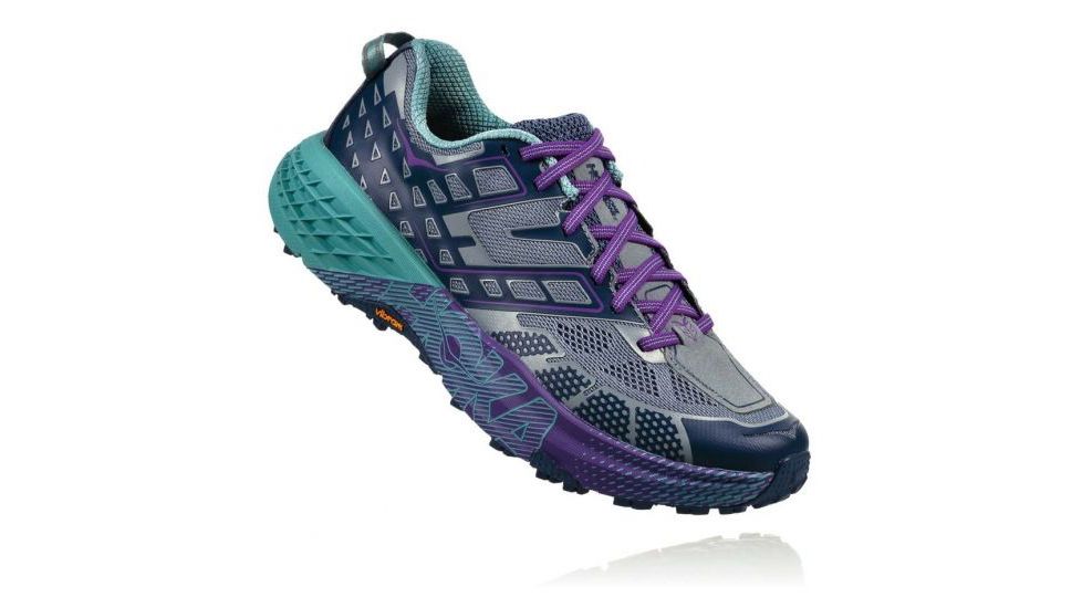 Hoka Womens Speedgoat 2 Trail Running Shoe, Tradewinds/Vintage Indigo, 7.5 US, 1016796-TVIN-7.5