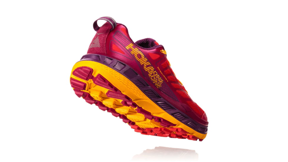 Hoka Womens Stinson ATR 4 Trail Running Shoe, Cherries Jubilee/Purple Passion, 9.5 US, 1016789-CJPP-9.5