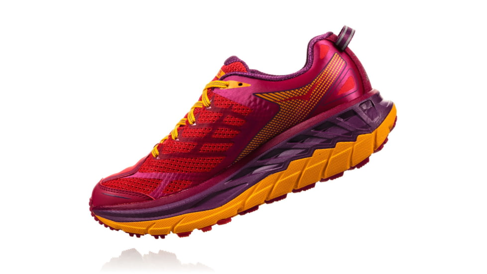 Hoka Womens Stinson ATR 4 Trail Running Shoe, Cherries Jubilee/Purple Passion, 9.5 US, 1016789-CJPP-9.5