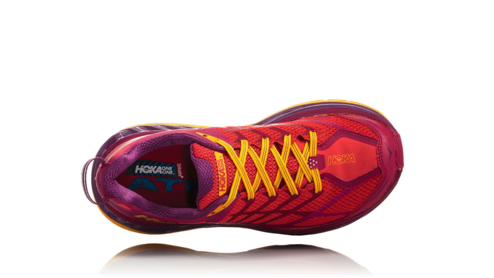 Hoka Womens Stinson ATR 4 Trail Running Shoe, Cherries Jubilee/Purple Passion, 9.5 US, 1016789-CJPP-9.5