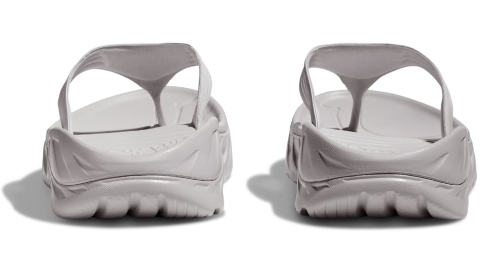 Hoka Ora Recovery Flip Sandal - Mens, Lunar Rock/White, 09, 1099675-LRWH-09