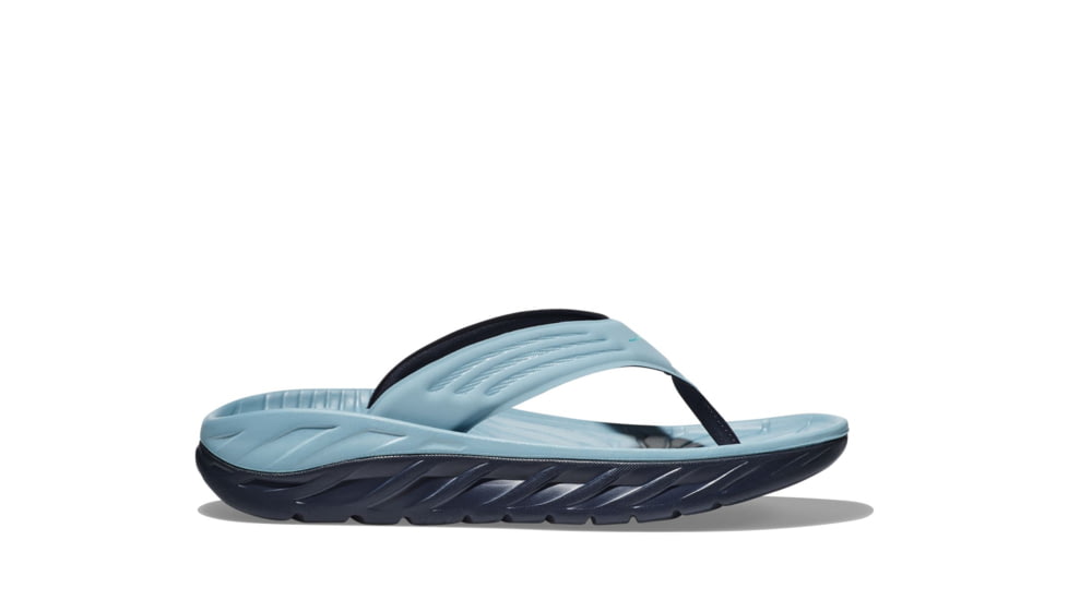 Hoka Ora Recovery Flip Sandal - Mens, Stone Blue/Outer Space, 9, 1099675-SBOS-09