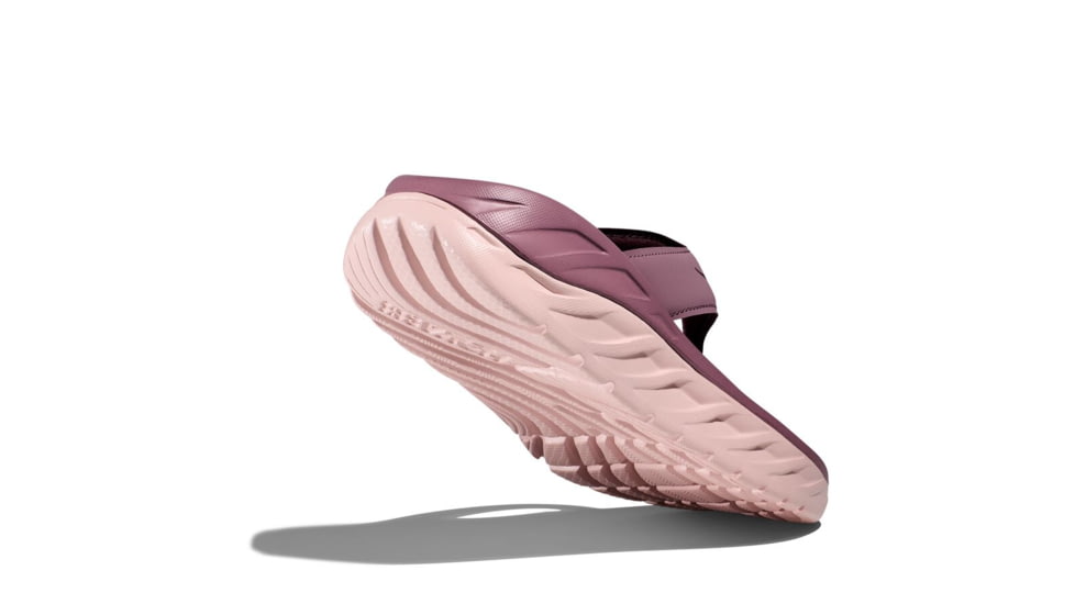 Hoka Ora Recovery Flip Sandal - Womens, Wistful Mauve/Peach Whip, 5, 1117910-WMPW-05