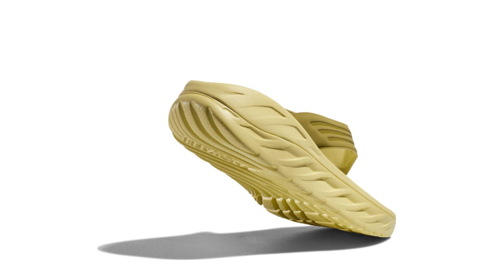Hoka Ora Recovery Flip Shoes - Mens, Green Moss/Celery Root, 09, 1099675-GMCR-09