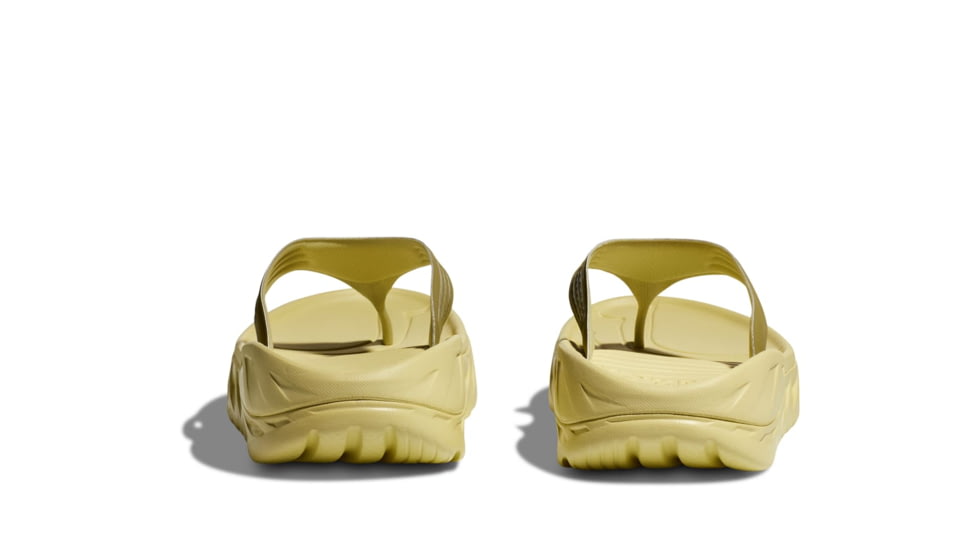 Hoka Ora Recovery Flip Shoes - Mens, Green Moss/Celery Root, 09, 1099675-GMCR-09