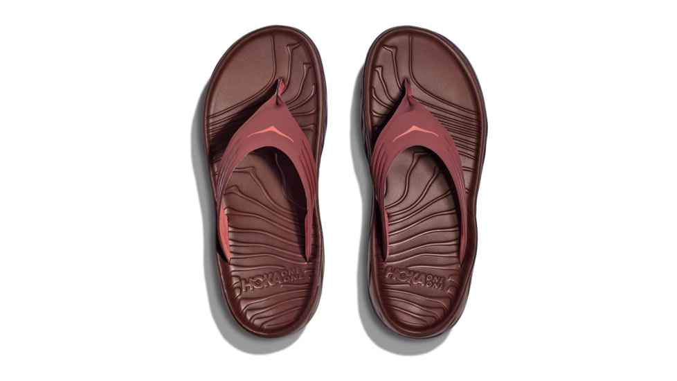 Hoka Ora Recovery Flip Shoes - Mens, Spice/Raisin, 10, 1099675-SCRS-10