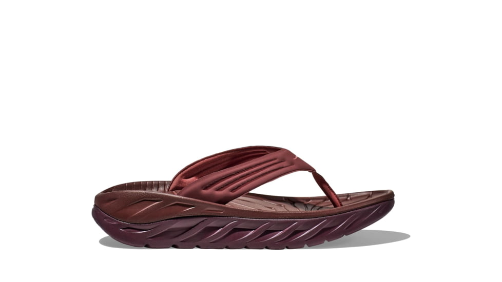 Hoka Ora Recovery Flip Shoes - Mens, Spice/Raisin, 10, 1099675-SCRS-10