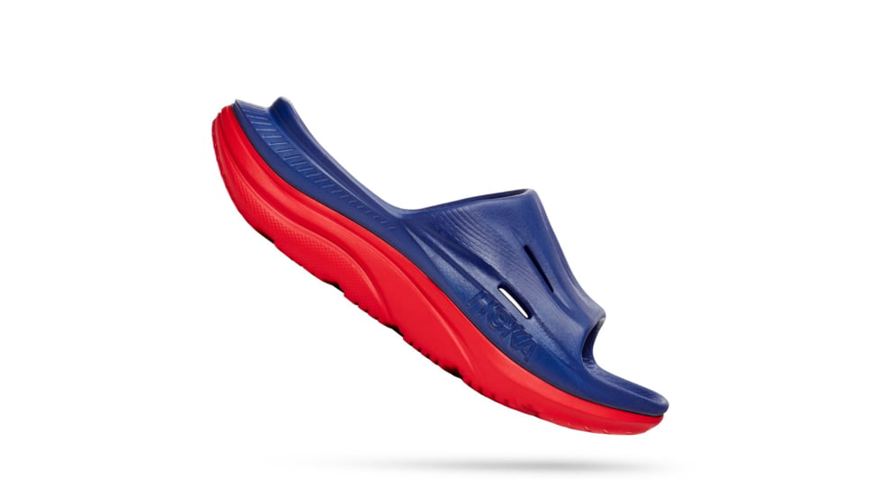Hoka Ora Recovery Slide 3, Bellwether Blue/Red Alert, 06/08, 1135061-BBRA-06/08