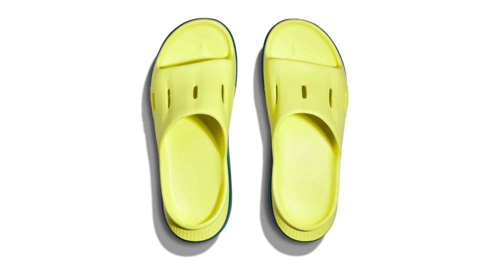 Hoka Ora Recovery Slide 3 Shoes - Unisex, Evening Primrose/Deep Lagoon, 12/14, 1135061-EPDL-12/14