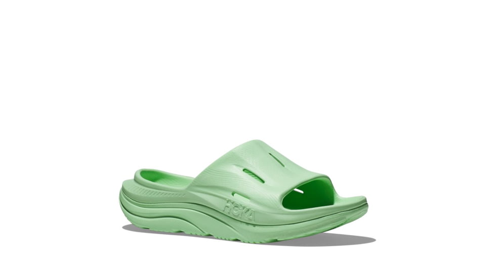 Hoka Ora Recovery Slide 3 Shoes - Unisex, Lime Glow/Lime Glow, 13/15, 1135061-LGLGL-13/15