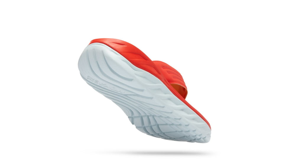 Hoka Recovery Flip - Mens, Fiesta / Amber Yellow, 09, 1099675-FAYW-09