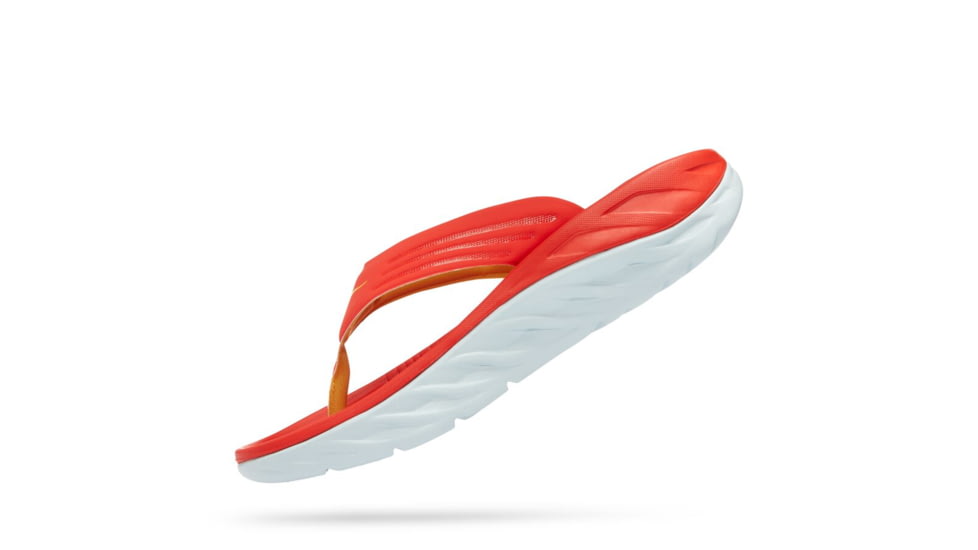 Hoka Recovery Flip - Mens, Fiesta / Amber Yellow, 09, 1099675-FAYW-09