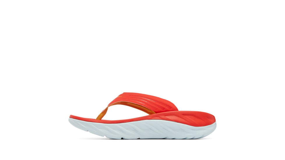 Hoka Recovery Flip - Mens, Fiesta / Amber Yellow, 09, 1099675-FAYW-09