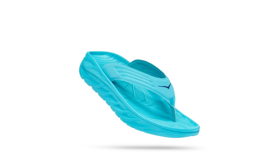Hoka Recovery Flip - Mens, Scuba Blue / Bellwether Blue, 14, 1099675-SBBB-14