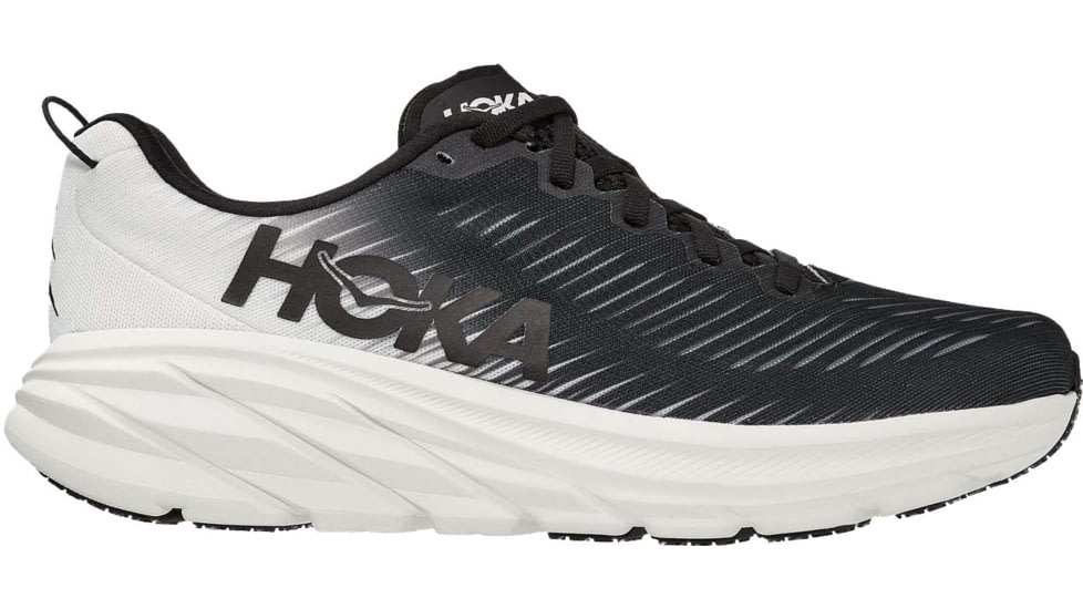 DEMO, Hoka Rincon 3 Road Running Shoes - Mens, Black / White, 12D, 1119395-BWHT-12D