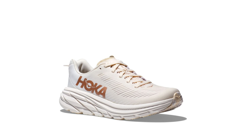 Hoka Rincon 3 Road Running Shoes - Womens, Eggnog/Rose Gold, 07B, 1119396-ERGL-07B