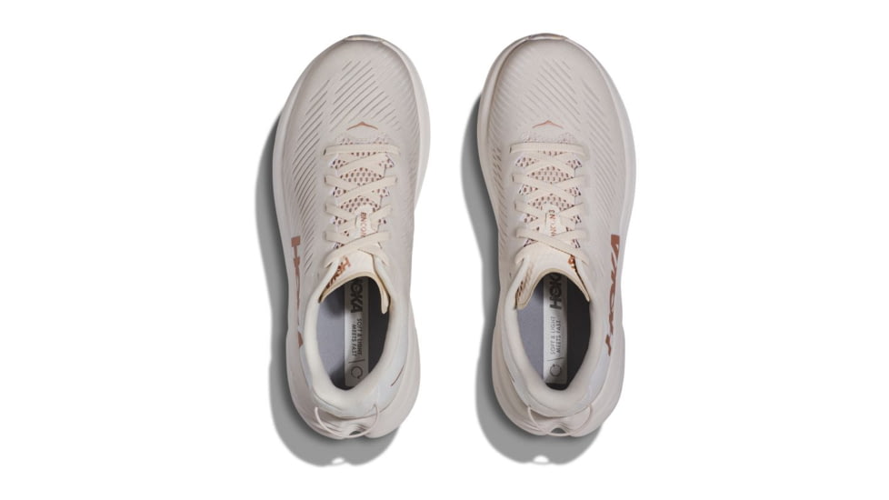 Hoka Rincon 3 Road Running Shoes - Womens, Eggnog/Rose Gold, 07B, 1119396-ERGL-07B