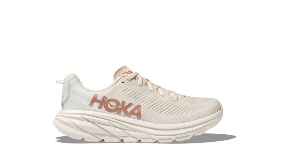 Hoka Rincon 3 Road Running Shoes - Womens, Eggnog/Rose Gold, 07B, 1119396-ERGL-07B