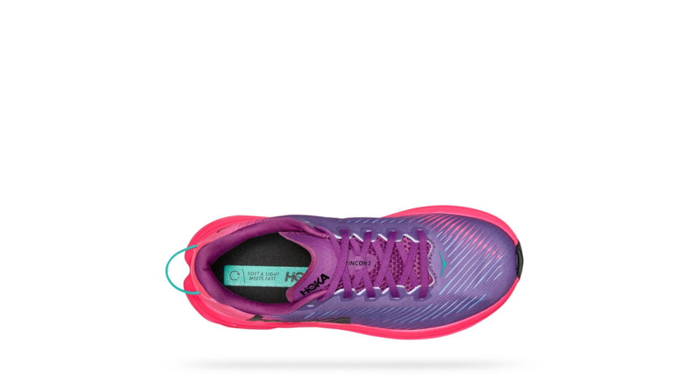 Hoka Rincon 3 Road Running - Womens, Beautyberry / Knockout Pink, 06B, 1119396-BKPNK-06B