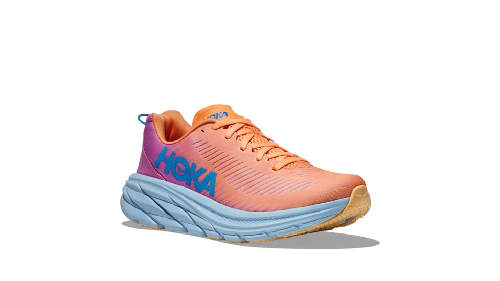 Hoka Rincon 3 Road Running - Womens, Mock Orange/Cyclamen, 8B, 1119396-MOCY-08B