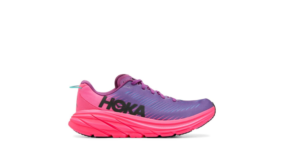 Hoka Rincon 3 Wide Road Running - Womens, Beautyberry / Knockout Pink, 09D, 1121371-BKPNK-09D