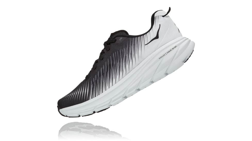 Hoka Rincon 3 Wide Road Running - Womens, Black / White, 05.5D, 1121371-BWHT-05.5D