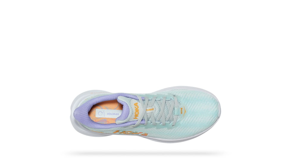 Hoka Solimar Road Running - Womens, Ice Flow / Amber Yellow, 05.5B, 1123075-IFAY-05.5B