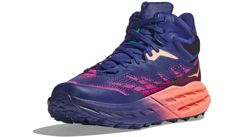 Hoka Speedgoat 5 Mid GTX Hiking Shoes - Womens, Bellwether Blue / Camellia, 08B, 1127919-BBCML-08B