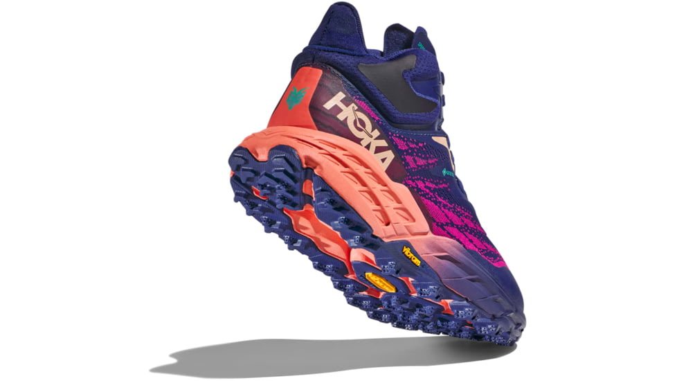 Hoka Speedgoat 5 Mid GTX Hiking Shoes - Womens, Bellwether Blue / Camellia, 08B, 1127919-BBCML-08B